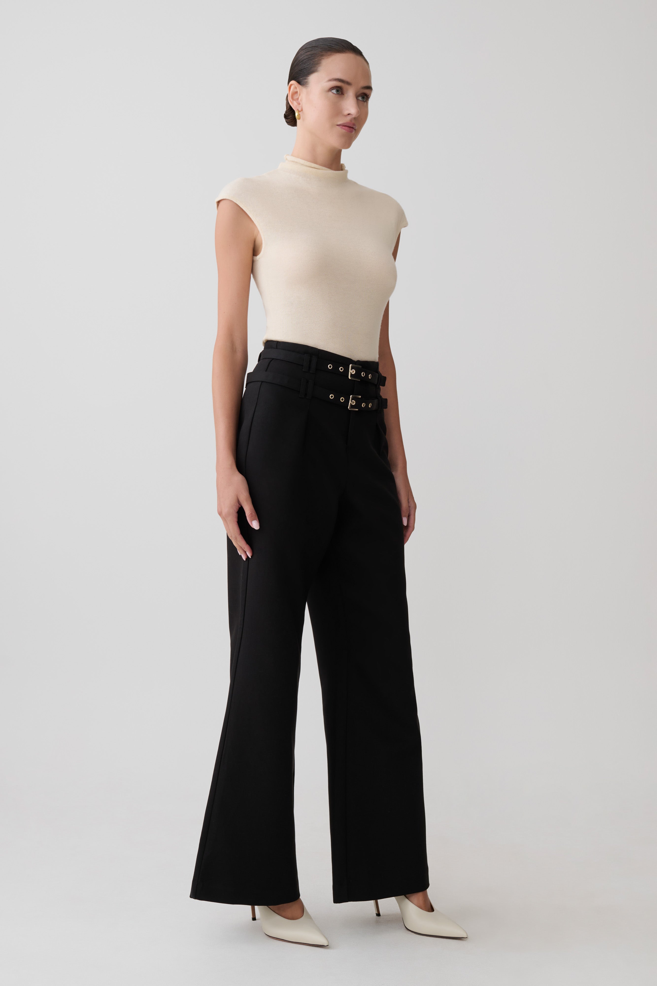 Sonny Short Sleeve Knit Top - Cream